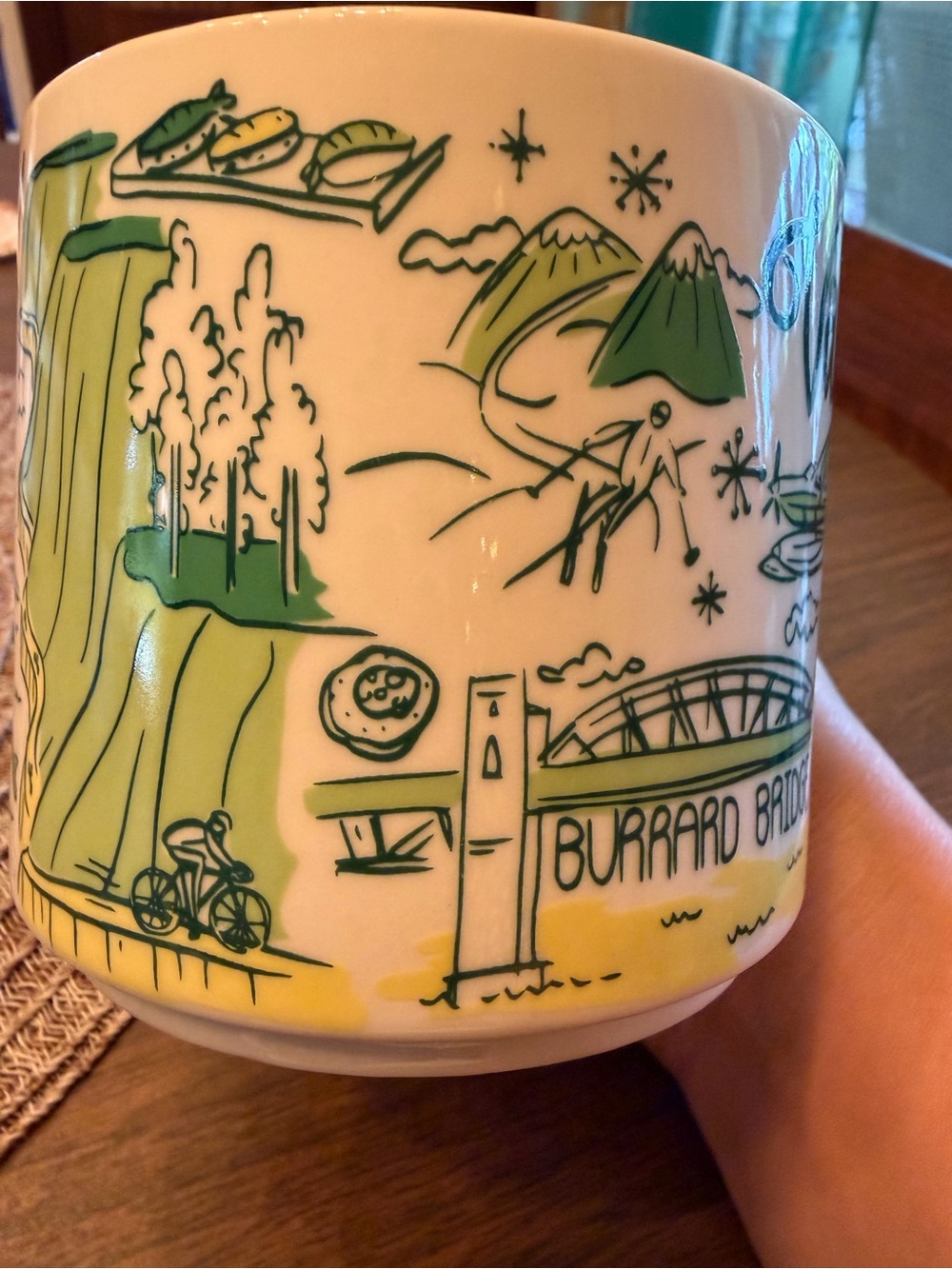 Starbucks Been There Vancouver Green Ceramic City Mug - Picture 3 of 4